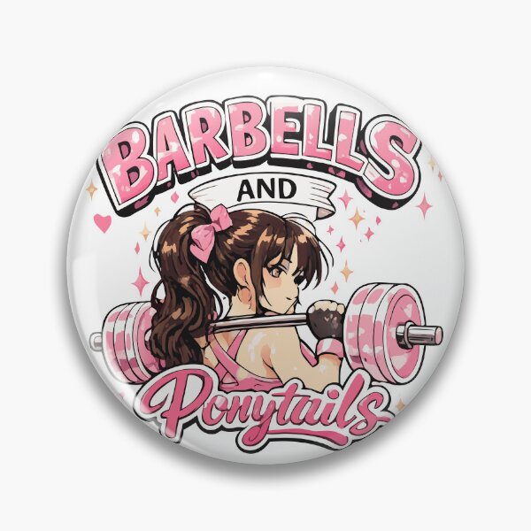Item preview, Barbells and Ponytails Y2K Pink Gym Aesthetic T-Shirt And Sticker  designed and sold by WORN.THOUGHTS.