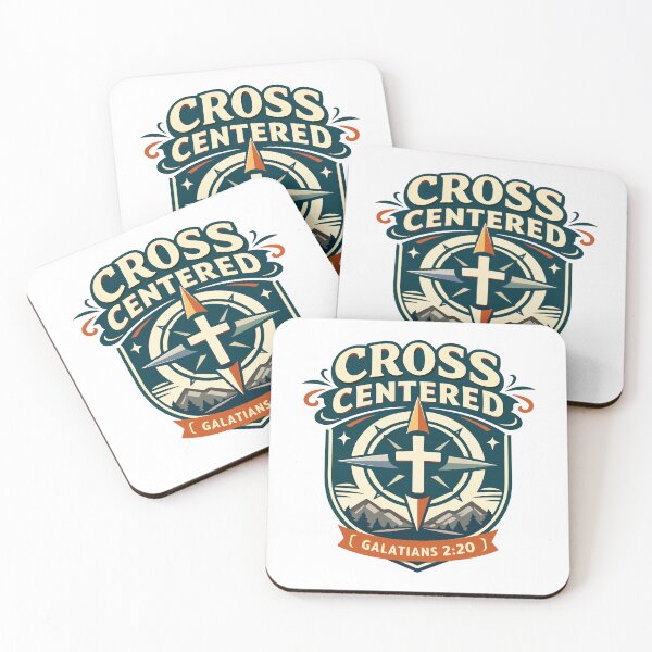Item preview, Cross Centered Compass Christian Design – Galatians 2:20 Bible Verse Art designed and sold by stylishdzign.