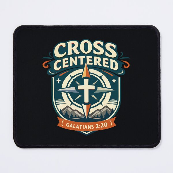Item preview, Cross Centered Compass Christian Design – Galatians 2:20 Bible Verse Art designed and sold by stylishdzign.
