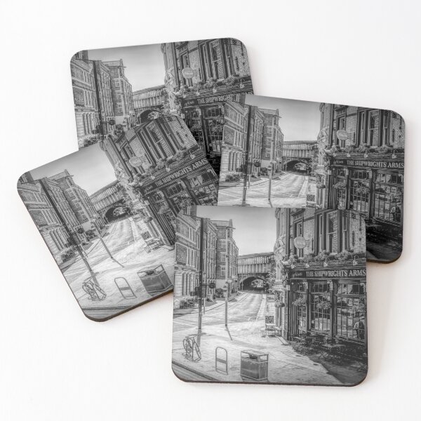 Item preview, London, UK - Cityscape at Tooley and Bermondsey Streets in Black and White designed and sold by jrtwynam.
