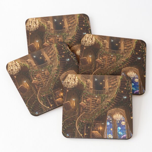 Item preview, Enchanting Floating Books Magical Fantasy Library designed and sold by Itsheartshop.