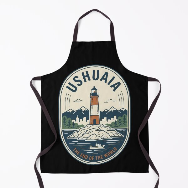 Item preview, Ushuaia Argentina Lighthouse Vintage Travel Emblem designed and sold by k3rstman1.
