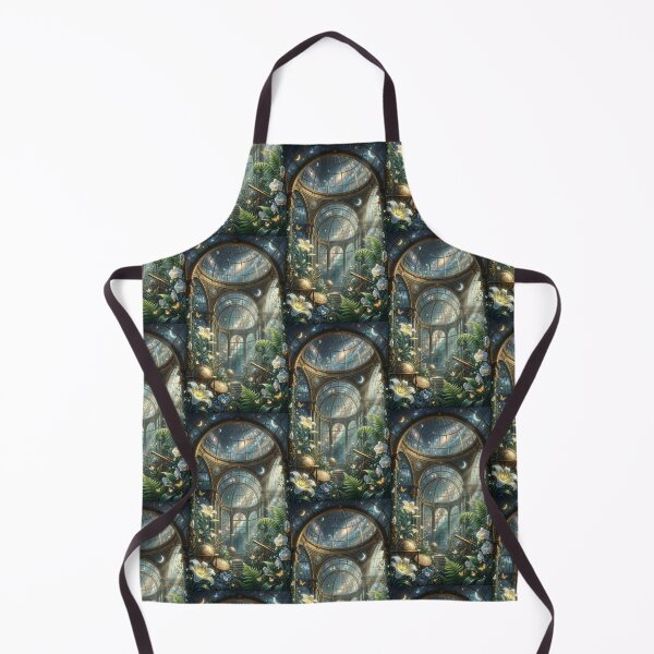 Item preview, Cosmic Botanical Observatory Galaxy Greenhouse Illustration designed and sold by Itsheartshop.