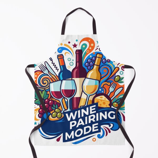 Item preview, Vibrant Wine Pairing Mode Colorful Doodle Art Graphic designed and sold by Pride Emblem Prints.