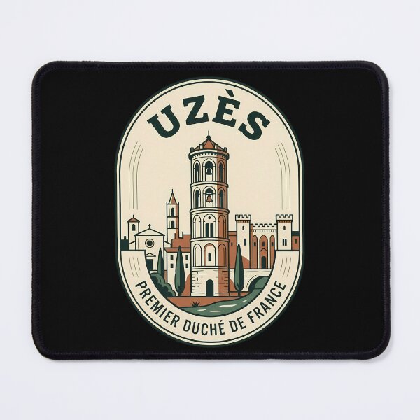 Item preview, Uzès France Vintage Travel Emblem Fenestrelle Tower designed and sold by k3rstman1.