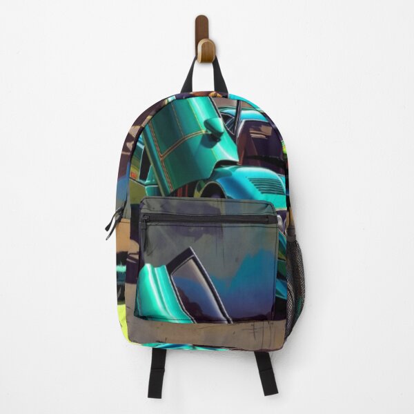 Item preview, Turquoise Supercar at Sunset | Neon Exotic Car Retro Vector Art designed and sold by Nexus Space.