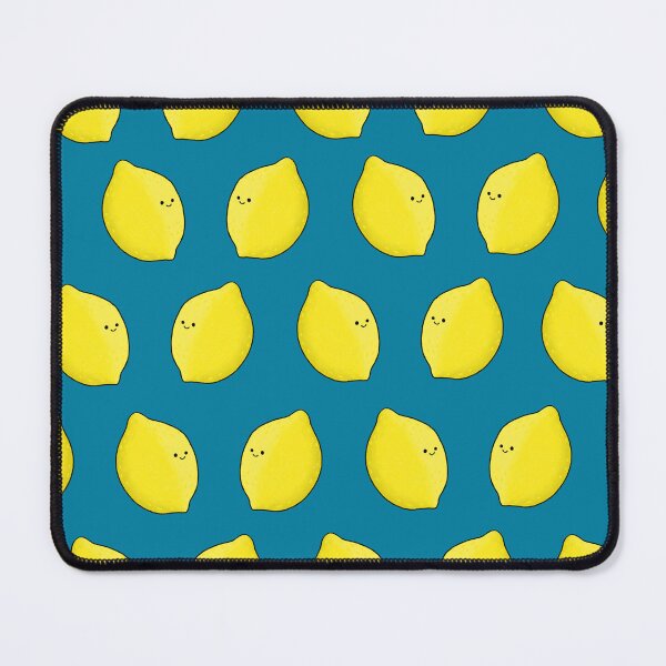 Item preview, Lemon pattern on blue background designed and sold by BluluStudio.