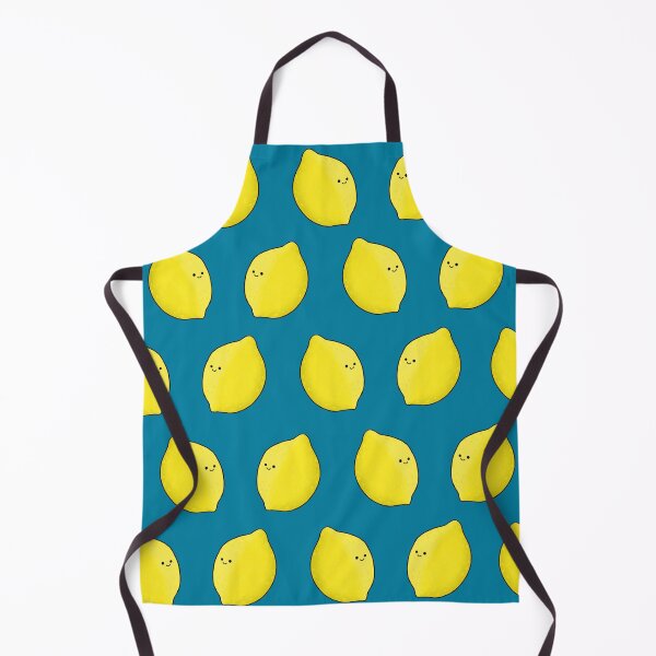 Item preview, Lemon pattern on blue background designed and sold by BluluStudio.
