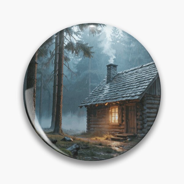 Item preview, Rainy Forest Cabin Retreat designed and sold by DashiellCrowe.