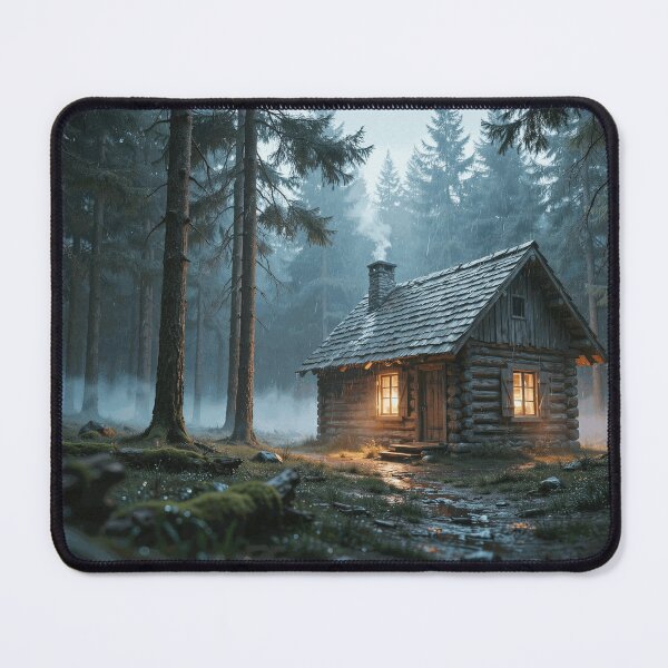 Item preview, Rainy Forest Cabin Retreat designed and sold by DashiellCrowe.