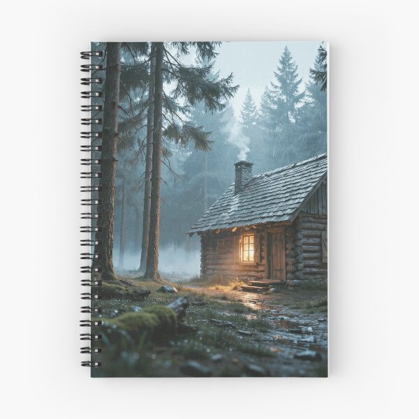 Item preview, Rainy Forest Cabin Retreat designed and sold by DashiellCrowe.