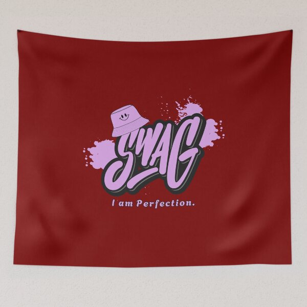 Item preview, Swag -  I am Perfection - Urban Streetwear & Retro Cool Aesthetic Quote designed and sold by Velouria Universe.