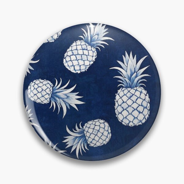 Item preview, Indigo Topical Pineapples Watercolor designed and sold by AOCollections.