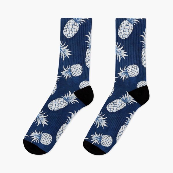 Item preview, Indigo Topical Pineapples Watercolor designed and sold by AOCollections.
