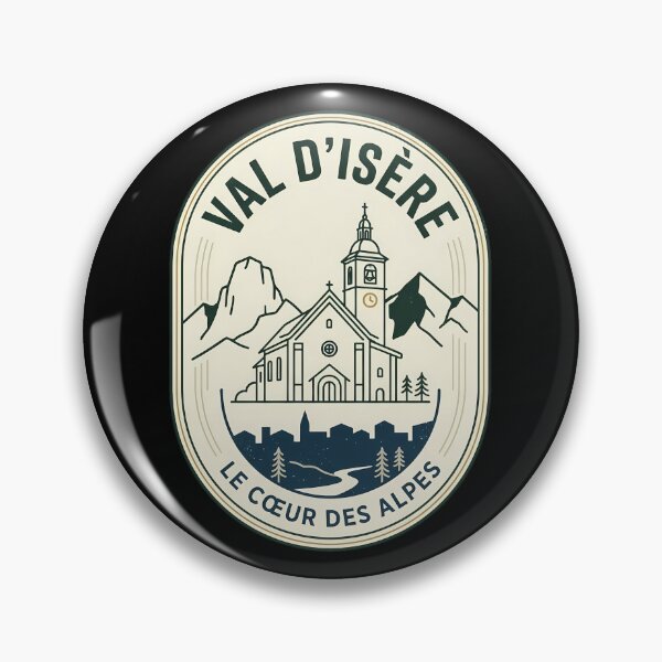 Item preview, Val d'Isere French Alps Vintage Travel Emblem designed and sold by k3rstman1.