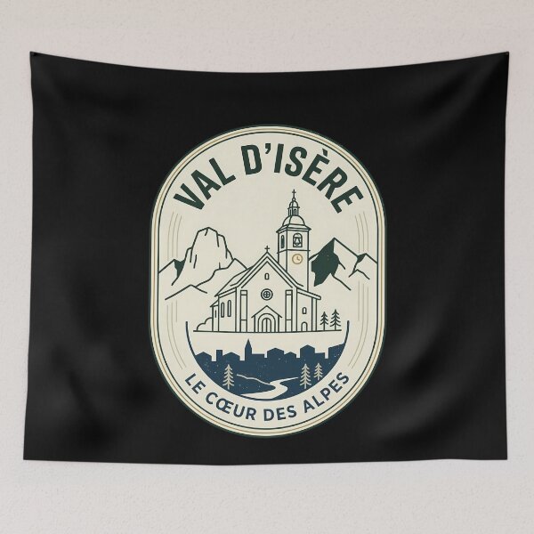 Item preview, Val d'Isere French Alps Vintage Travel Emblem designed and sold by k3rstman1.