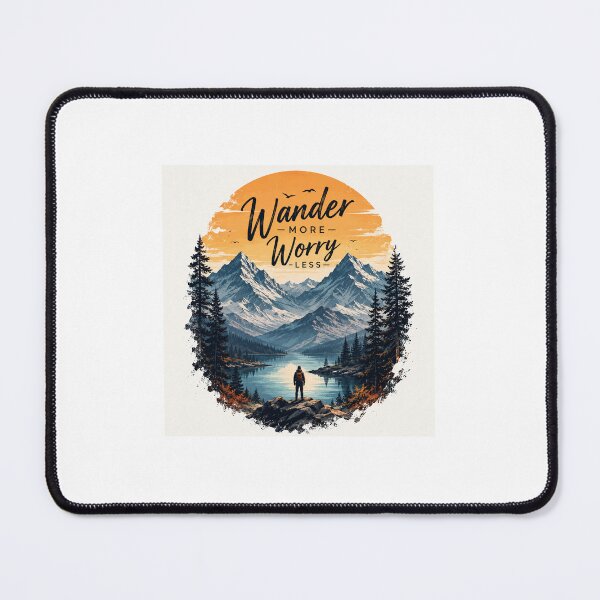 Item preview, Wander More Worry Less Mountain Adventure designed and sold by DESPOT07.