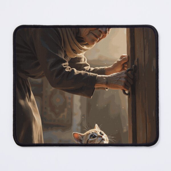 Item preview, Grandmother and Curious Kitten designed and sold by DashiellCrowe.