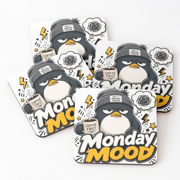 Item preview, Monday Mood: Coffee Before Conversation designed and sold by PixoNest.