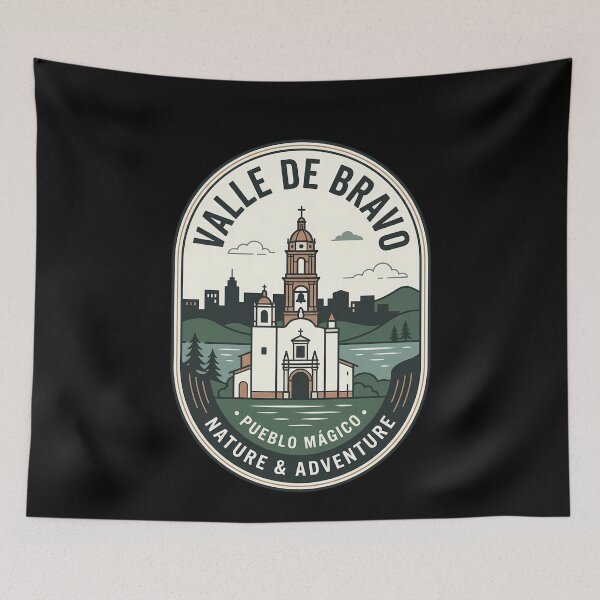 Item preview, Valle De Bravo Mexico Vintage Travel Emblem designed and sold by k3rstman1.
