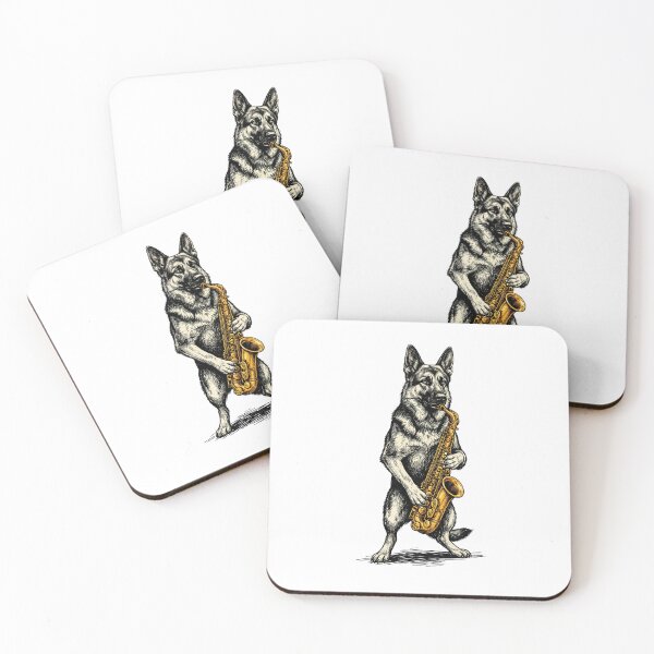 Item preview, Saxophone German Shepherd designed and sold by Roy & Tiffany.