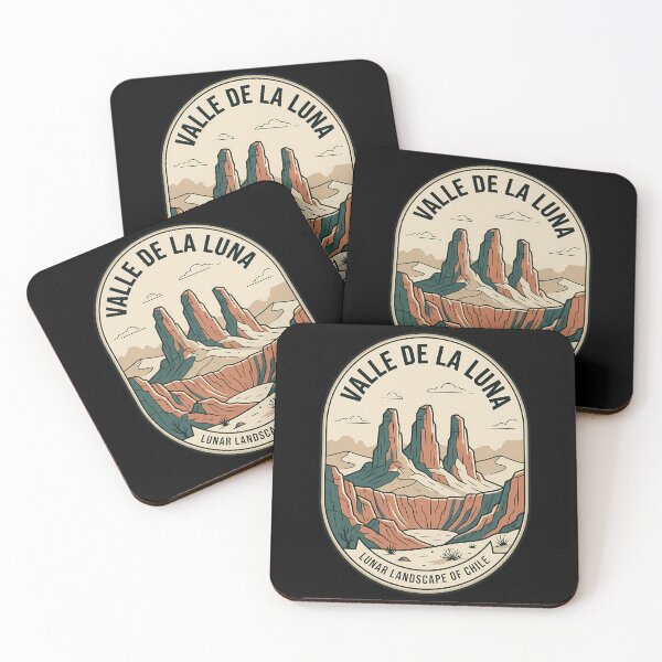 Item preview, Valle De La Luna Chile Vintage Travel Emblem designed and sold by k3rstman1.