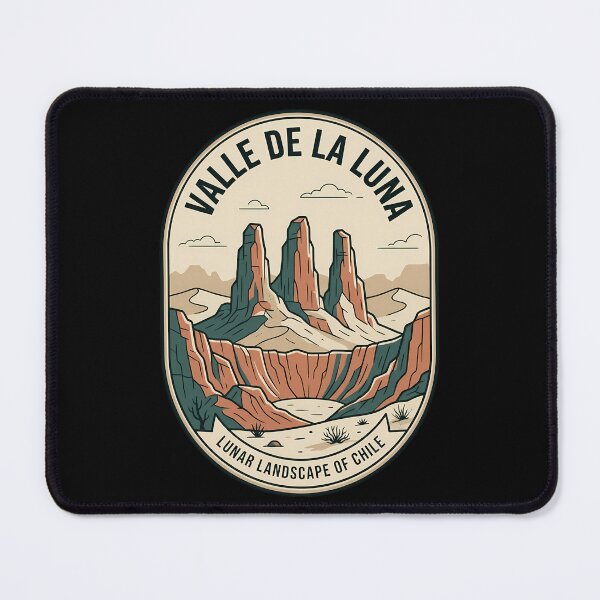 Item preview, Valle De La Luna Chile Vintage Travel Emblem designed and sold by k3rstman1.