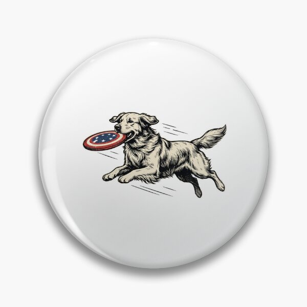 Item preview, Patriotic Frisbee Retriever designed and sold by Roy & Tiffany.