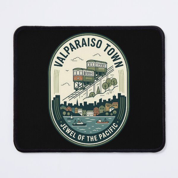 Item preview, Valparaiso Town Chile Vintage Travel Emblem designed and sold by k3rstman1.