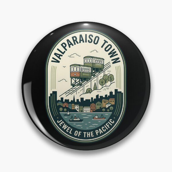 Item preview, Valparaiso Town Chile Vintage Travel Emblem designed and sold by k3rstman1.
