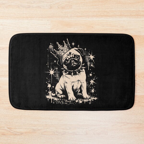 Item preview, Grunge Punk Dog with Crown and Spiked Collar designed and sold by gunaone-design.