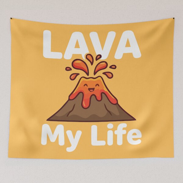 Item preview, Lava My Life Cute Volcano Kawaii Love Pun designed and sold by Amir Faysal.