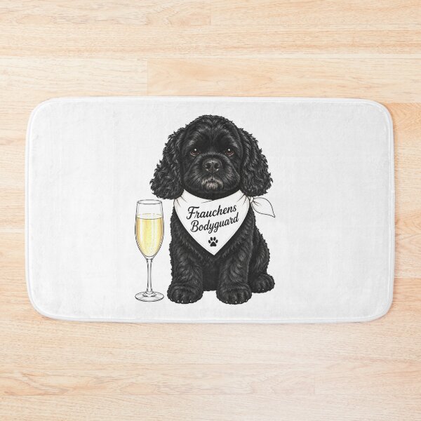 Item preview, Owner's bodyguard - Cocker Spaniel with champagne glass designed and sold by Auralda-T-Shirt.