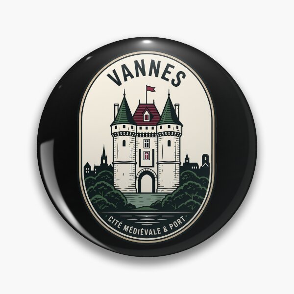 Item preview, Vannes France Cité Médiévale Vintage Travel Emblem designed and sold by k3rstman1.