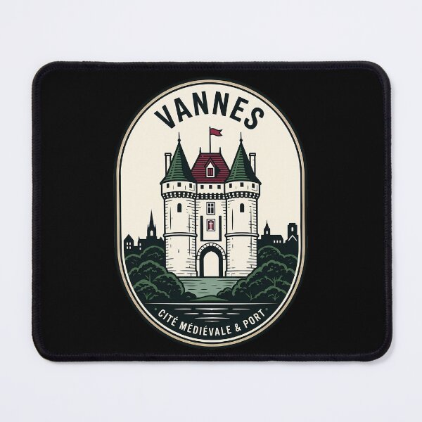 Item preview, Vannes France Cité Médiévale Vintage Travel Emblem designed and sold by k3rstman1.