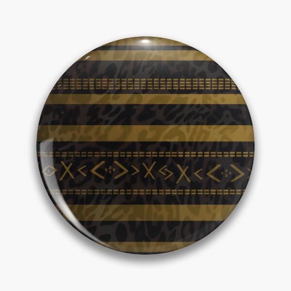 Item preview, GOLD-BLACK GEOMETRIC TRIBAL LEOPARD PRINT designed and sold by LYFSTYLE.GEMS.