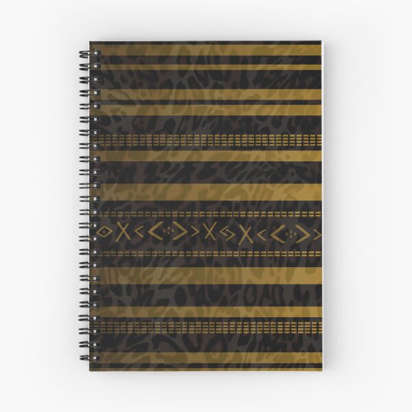 Item preview, GOLD-BLACK GEOMETRIC TRIBAL LEOPARD PRINT designed and sold by LYFSTYLE GEMS.