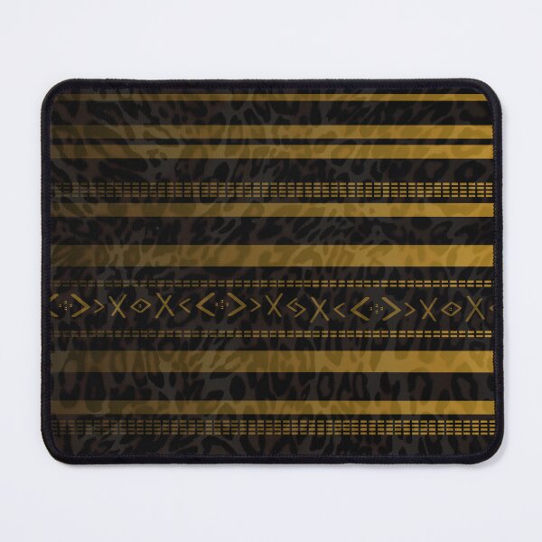 Item preview, GOLD-BLACK GEOMETRIC TRIBAL LEOPARD PRINT designed and sold by LYFSTYLE.GEMS.
