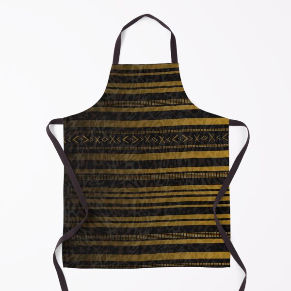 Item preview, GOLD-BLACK GEOMETRIC TRIBAL LEOPARD PRINT designed and sold by LYFSTYLE.GEMS.