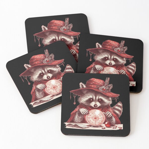 Item preview, Mystical Fortune-Telling Raccoon Art | Dapper Animal & Witchy designed and sold by litchick1977.