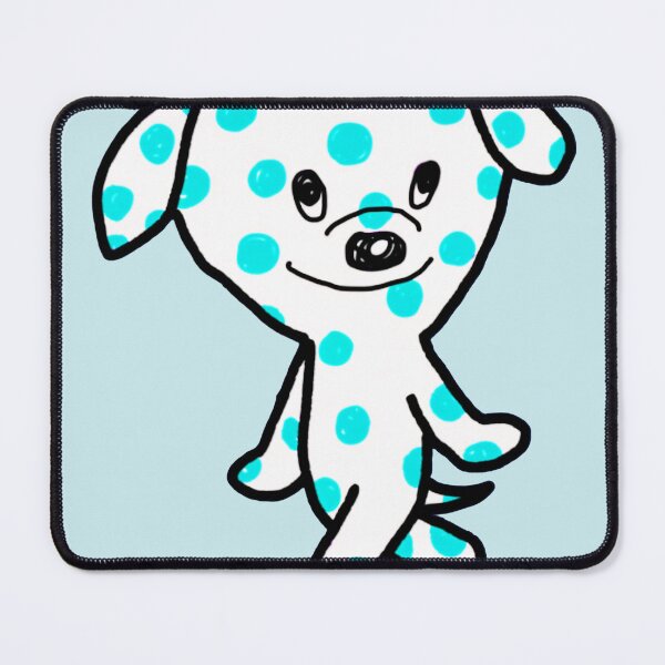 Item preview, Happy Blue Polka Dot Dalmatian designed and sold by NAPIPIPIarts.