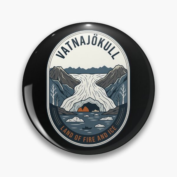 Item preview, Vatnajökull Iceland Vintage Travel Emblem designed and sold by k3rstman1.