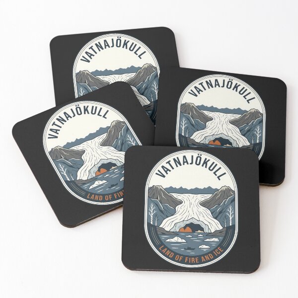 Item preview, Vatnajökull Iceland Vintage Travel Emblem designed and sold by k3rstman1.