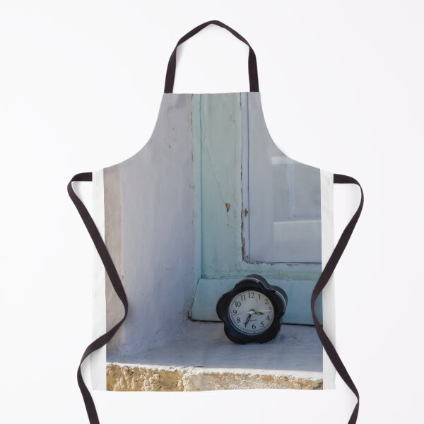 Item preview, Vintage Alarm Clock on Weathered Windowsill With Peeling Paint and Soft Morning Light designed and sold by Nmallia.