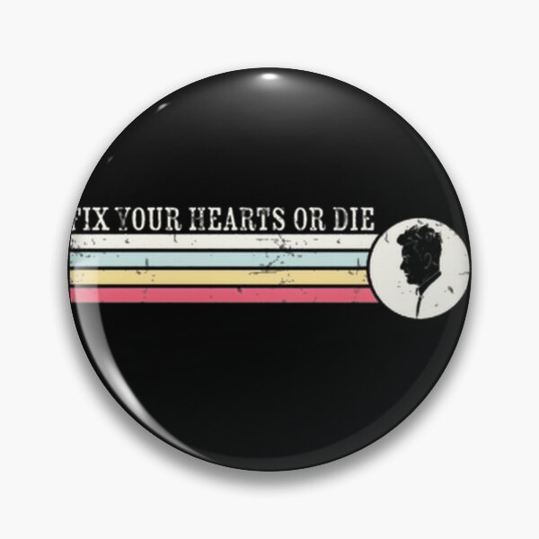 Item preview, Fix Your Hearts Or Die Retro Vintage Stripes designed and sold by SimonettakleArt.