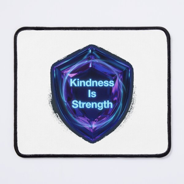 Item preview, Kindness is strength shield Motivational Quote designed and sold by DignityLab.