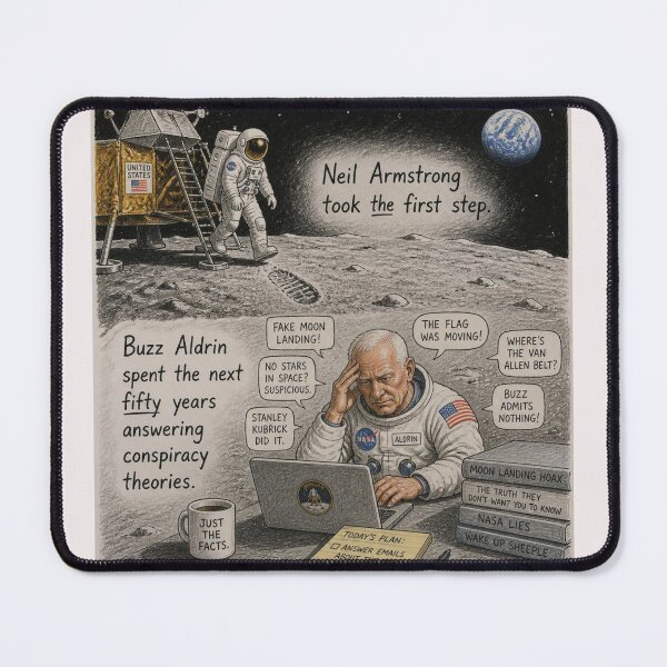 Item preview, Neil Armstrong took the first step, Buzz Aldrin spent the next fifty years answering conspiracy theories designed and sold by CinemaChronik.