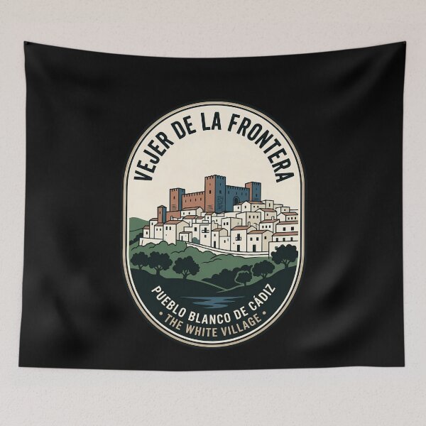 Item preview, Vejer De La Frontera Vintage Travel Emblem designed and sold by k3rstman1.