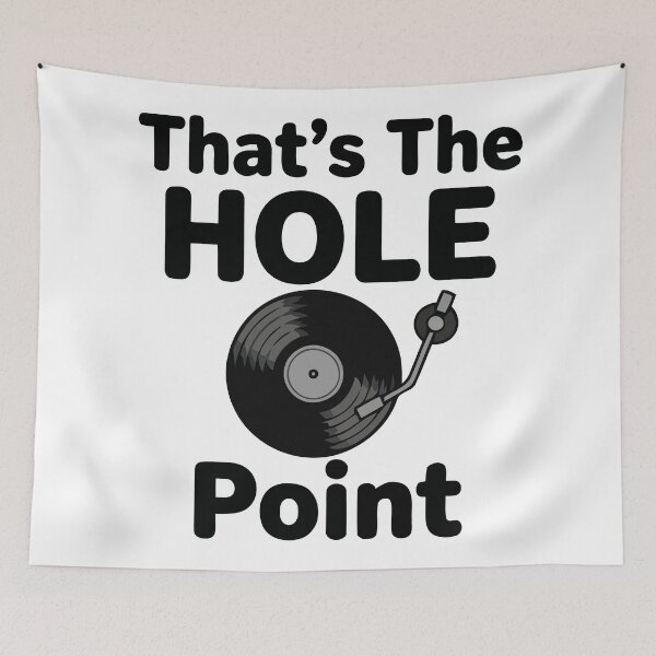 Item preview, That's The Hole Point Vintage Vinyl Record Audio Pun designed and sold by Amir Faysal.