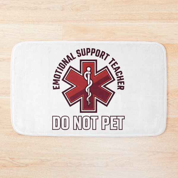 Item preview, Emotional Support Teacher Do Not Pet Funny Teacher T-Shirt designed and sold by StickerNestYou.